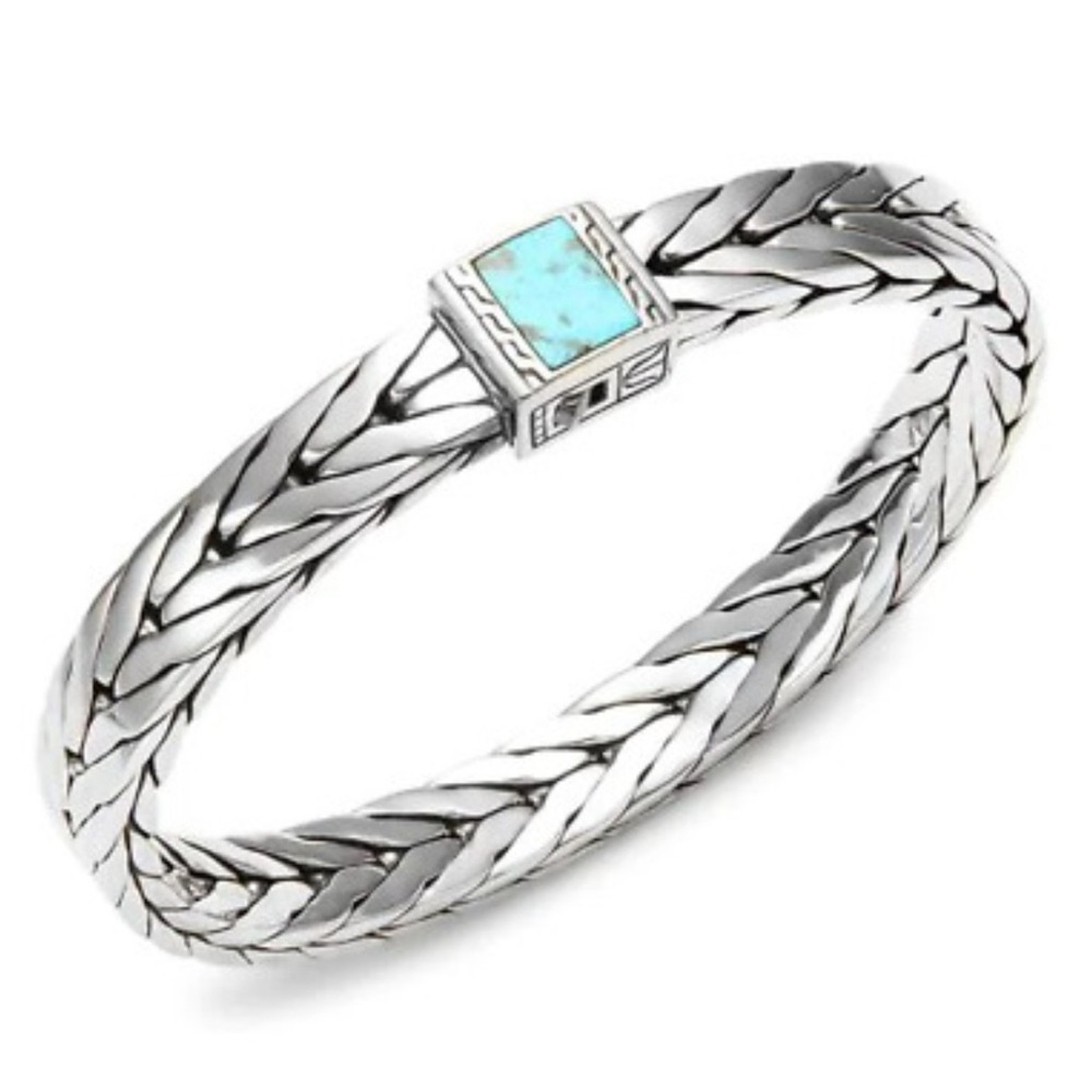 John Hardy Classic large Chain Men's turquoise Bracelet
New no tags